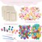 12-Pack DIY Wooden Picture Frame Craft Kit – 7.5"x5.5" Unfinished Frames with Stand, Stickers, Resin Accessories & Painting Tools for Kids’ Crafts, Mother’s Day Gifts